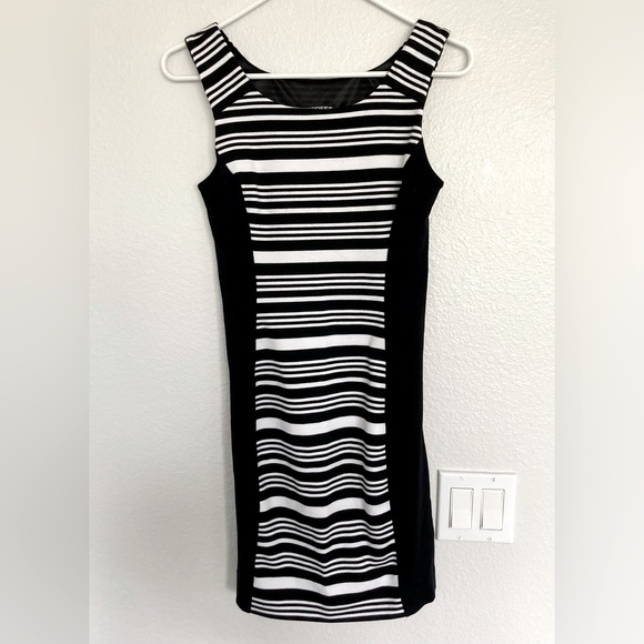 Express Dresses & Skirts - Express Black and White Striped Dress Women’s XS